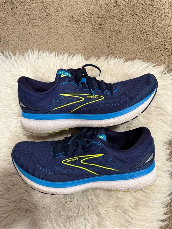 Brooks Glycerin‎ 19 Men's Comfort Running Shoes Size 14 D Blue