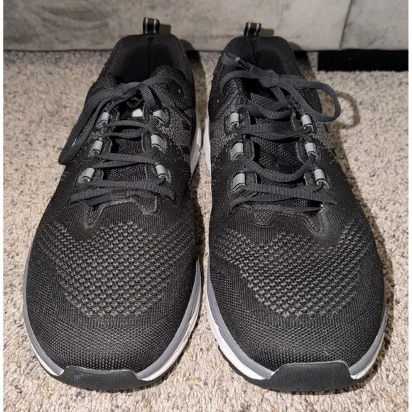 Propet #MAA322M black knit‎ Athletic sneakers Mens US sz. 16 M (D)