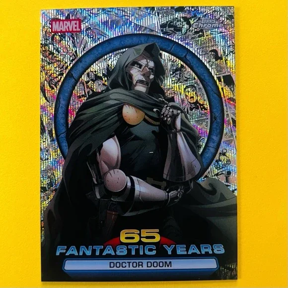 2026 Topps Chrome Marvel Doctor Doom FY-05 65 Fantastic Years Insert