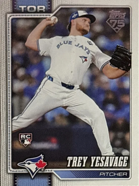 Topps Blue Jays Trey Yesavage Rookie Pitcher Card