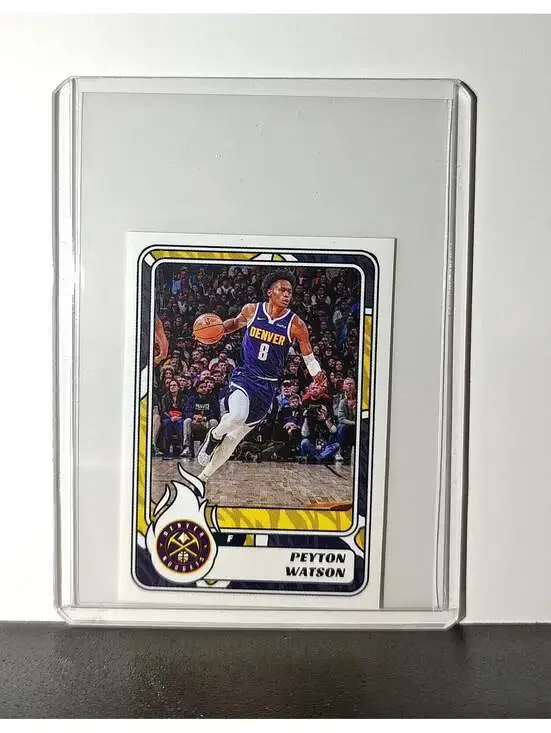 Peyton Watson 2024-25 Panini NBA #311 Sticker Card Denver Nuggets