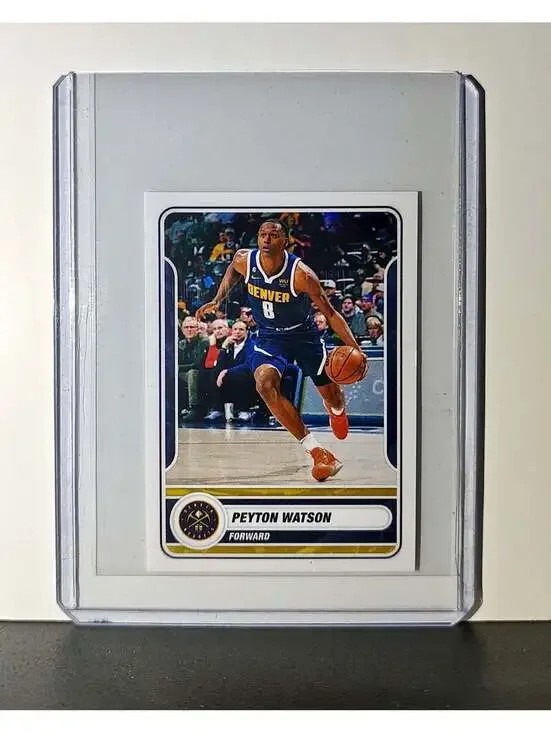 Peyton Watson 2023-24 Panini NBA #318 Sticker Denver Nuggets