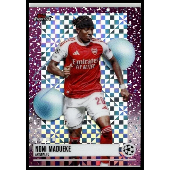 2025-26 Finest UEFA Noni Madueke Purple Checkerboard Refractor #/99 Gunners