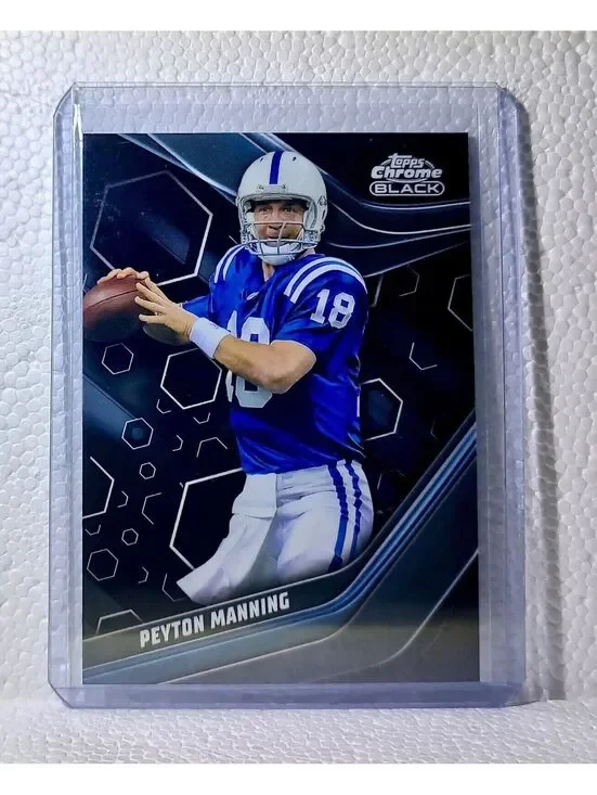 Peyton Manning 2023 Topps Chrome Black NFL #123 Football Card Indianapolis Colts