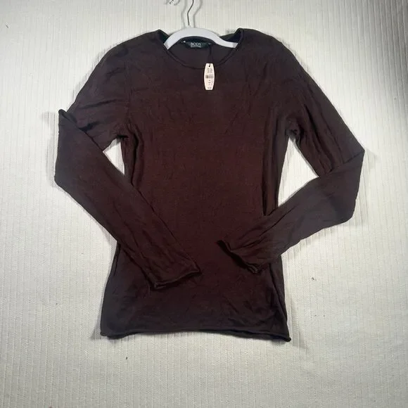 Body by Victoria Victoria’s Secret Women’s Large NWT Brown Long Sleeve Top