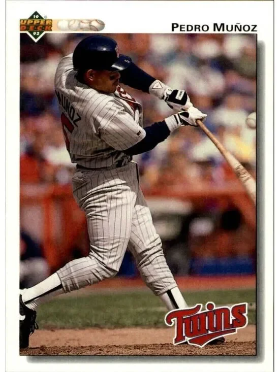 Pedro Munoz 1992 Upper Deck MLB #764 Baseball Card Minnesota Twins