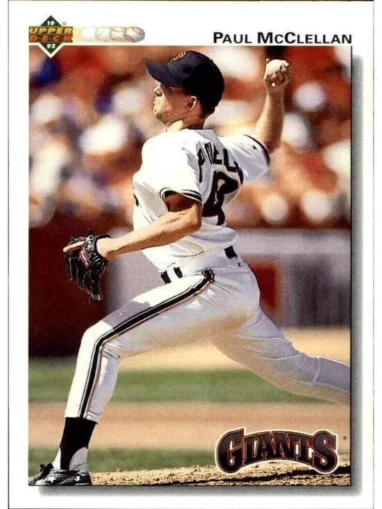 Paul McClellan 1992 Upper Deck MLB #563 Baseball Card San Francisco Giants