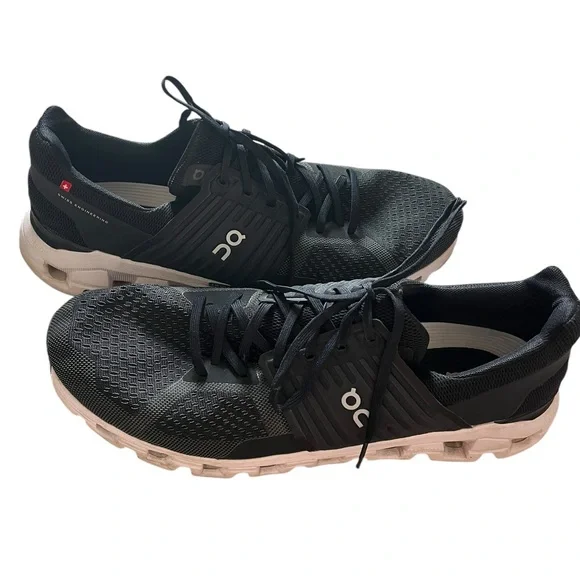 On Cloudswift Shoes Men's 14 Black White Sole Sneakers Running Gym Active‎ ✅