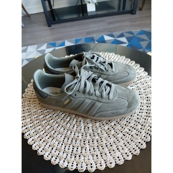 Men 7.5US Vhtf Adidas Samba Og Olive Strata Limited Edition Rare‎ Model Shoes