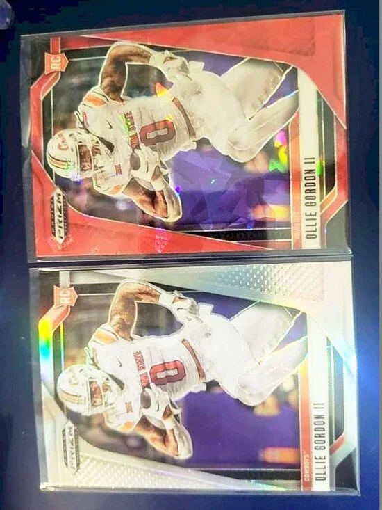 2025 ** PRIZM DRAFT PICKS OLLIE GORDON ROOKIE CARDS OSU MIAMI DOLPHINS