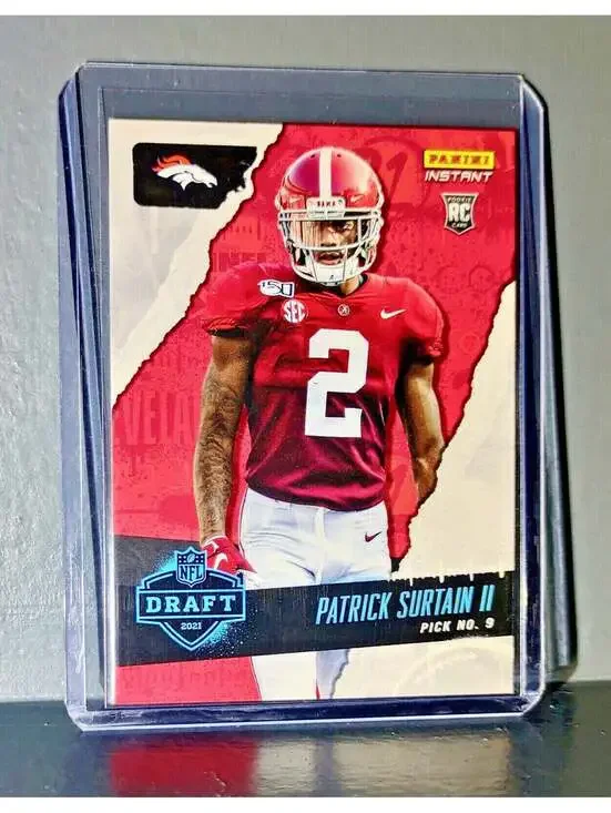 Patrick Surtain II 2021 Panini NFL Instant Draft Night #8 Rookie Card 1 of 1034