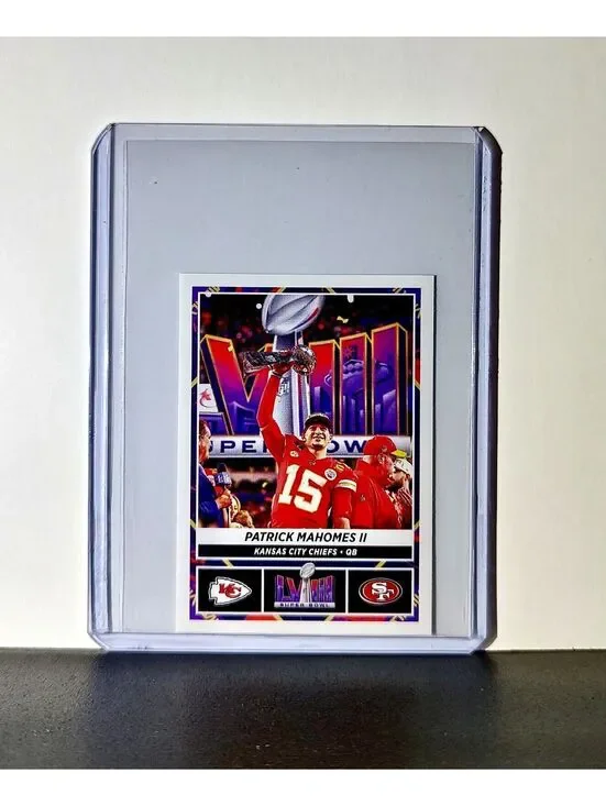 Patrick Mahomes 2024 Panini NFL Sticker #36 Super Bowl Kansas City Chiefs