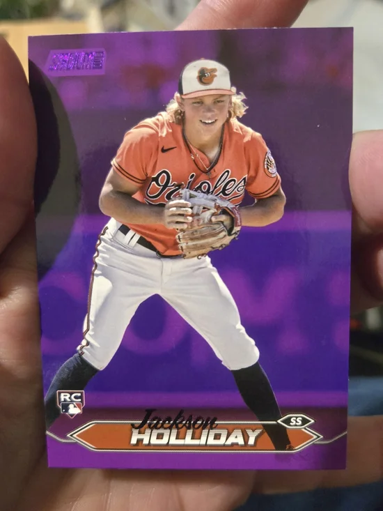 Topps Purple & Orange Jackson Holliday Rookie Card 2024 39/75