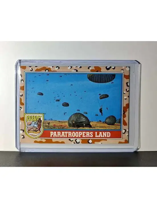 Paratroopers Land 1991 Topps Desert Storm #162 Card