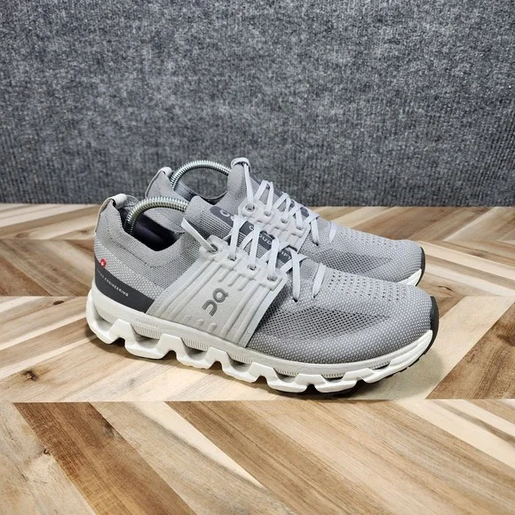 On Cloudswift 3 Men's Road Running Shoes Size 10 Alloy Glacier Gray Lace Up