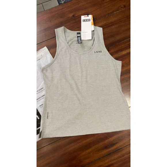 LSKD Perform Vapourflx Tank Top Light Grey Marl  Women's Size Medium NWT NEW