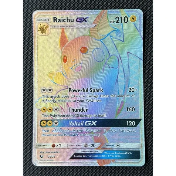 Raichu GX (Secret) 75/73 Shining Legends Holo