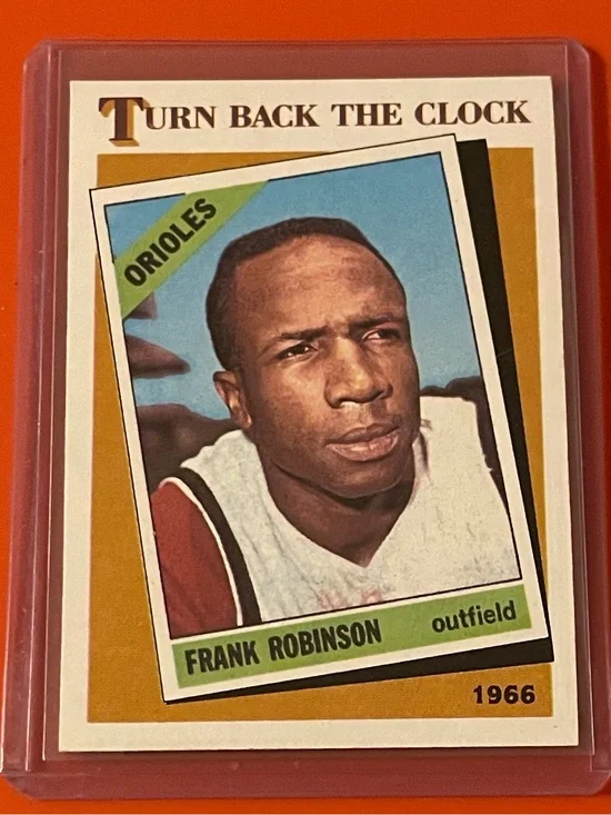 Frank Robinson [Turn Back The Clock] #404 1986 Topps Baseball Trading Card