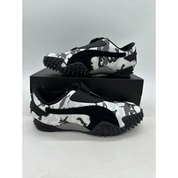 Puma Mostro Camo Men's Size 7 Women's 8.5 Black White Athletic Shoes 401540 02