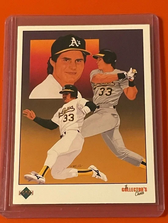 Jose Canseco: A's Checklist #670 1989 Upper Deck Baseball Trading Card