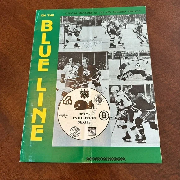 1977 New England Whalers Program – Signed by Gordie Howe & Bill Butters