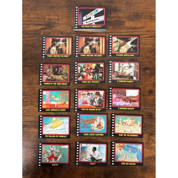 1987 Topps Who Framed Roger Rabbit Trading Cards Lot of 39 Vintage Disney Amblin