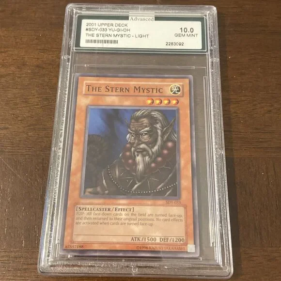 2002 YU-GI-OH! STARTER DECK: YUGI #033 THE STERN MYSTIC Graded 10