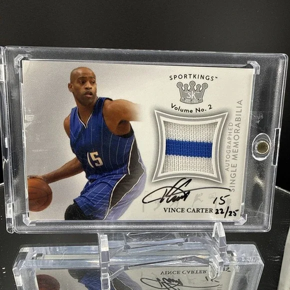 2021 Sportkings Volume 2 Auto Memorabilia SILVER #AMVC2 Vince Carter