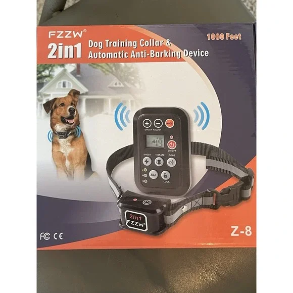 2 In 1 Dog Training Collar Automatic Anti Barking Device