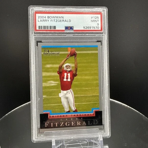 2004 Bowman #125 Larry Fitzgerald RC PSA 9 MINT