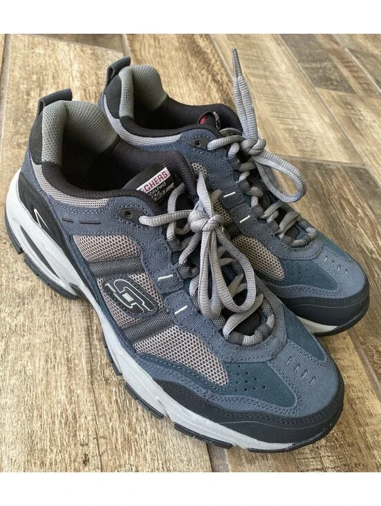 Skechers Mens Vigor 2.0 Trail 51241 NVGY Mens Size 8.5 US Casual Shoes Sneakers