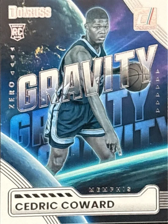 Panini Donruss Gravity Cedric Coward Rookie Basketball Card