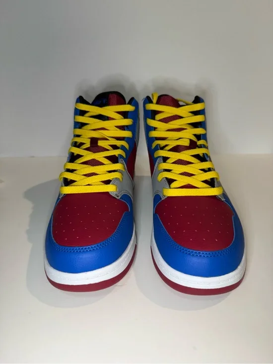 And1 Men's High-Top Athletic Shoes - Blue, Red, Yellow