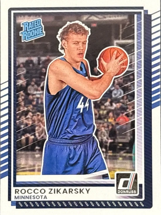 Panini Donruss Rocco Zikarsky Rated Rookie Basketball Card