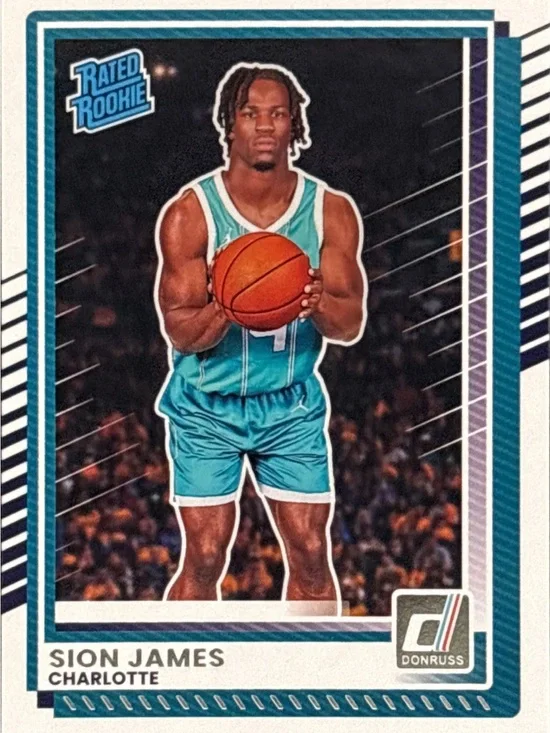 Panini Donruss Sion James  Basketball Rated Rookie Card