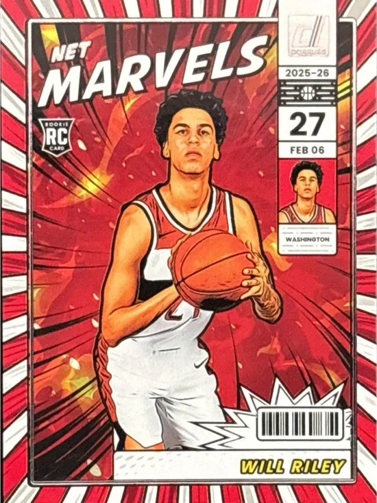 Panini Marvels Will Riley Rookie Basketball Card