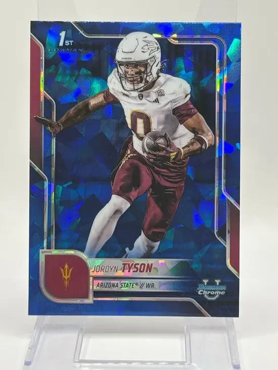 2025 Bowman U Chrome Sapphire Jordyn Tyson 1st Refractor Sun Devils Saints