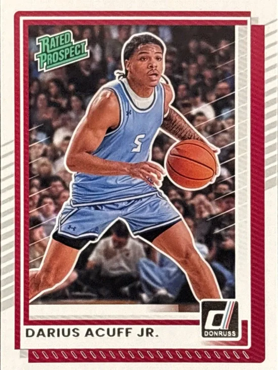 Panini Donruss Rated Prospect Darius Acuff Jr. Basketball Card