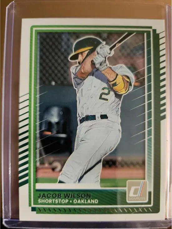 Jacob Wilson - 2025 Panini Donruss baseball - #76 - A's - RAW Mint