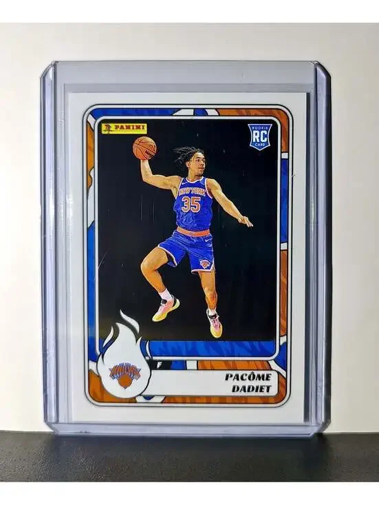 Pacome Dadiet Rookie 2024-25 Panini NBA #79 Sticker Card New York Knicks