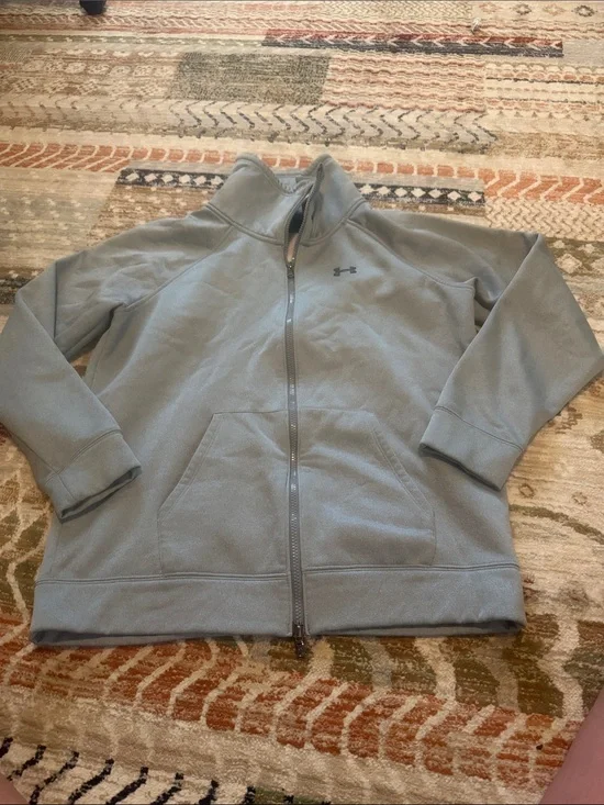 Under Armour Storm Womens Gray Full Zip Sweatshirt Size Large