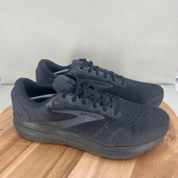 Brooks Ghost 16 Mens Running Shoes Black Wide 2E 1104182E020 Size 14