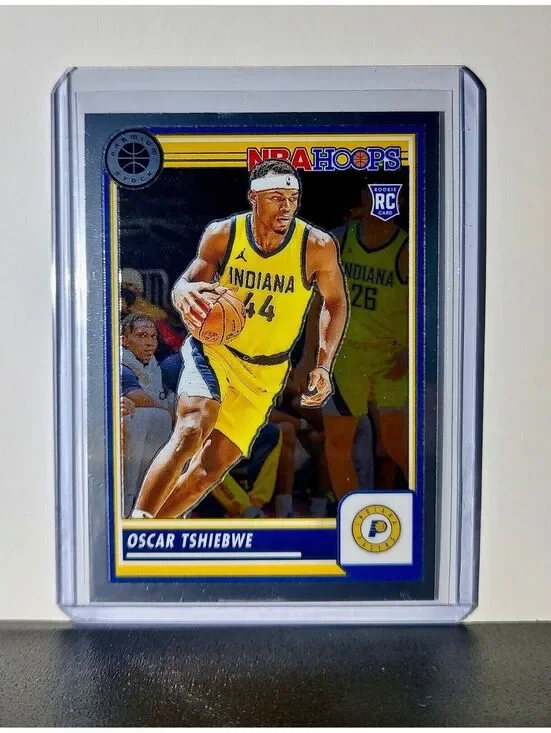 Oscar Tshiebwe 2023-24 Panini Premium Stock NBA Hoops #13 Rookie Card Pacers