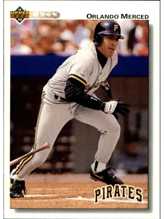 Orlando Merced 1992 Upper Deck MLB #517 Baseball Card Pittsburgh Pirates