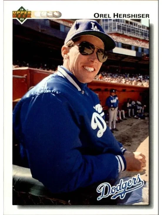 Orel Hershiser 1992 Upper Deck MLB #261 Baseball Card Los Angeles Dodgers