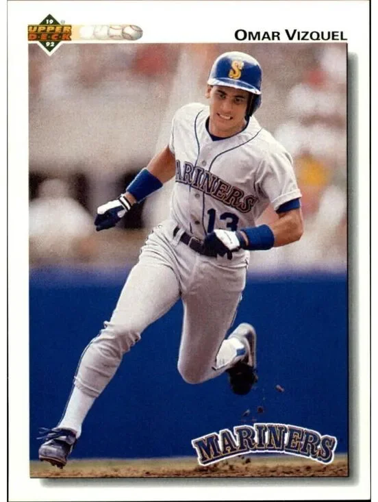 Omar Vizquel 1992 Upper Deck MLB #401 Baseball Card Seattle Mariners
