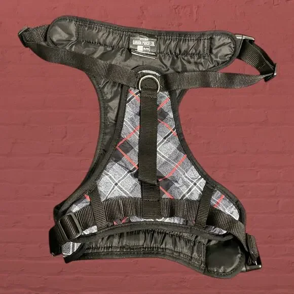 Canada Pooch XL Gray Plaid Dog Harness Water Resistant No Pull Pup Safety Vest