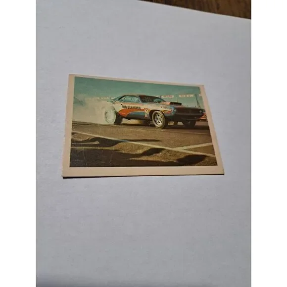 Vintage 1971 Fleer Don Grotheer Barracuda Super Stock Drag Champ Trading Card 40