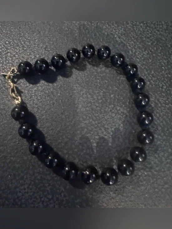 Monet Black Beaded Bracelet