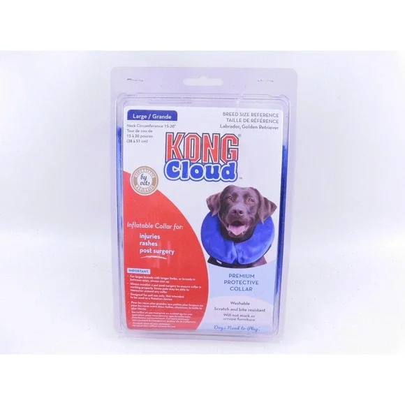 KONG Cloud‎ Inflatable Protective Dog Collar Recovery Large Neck 15-20